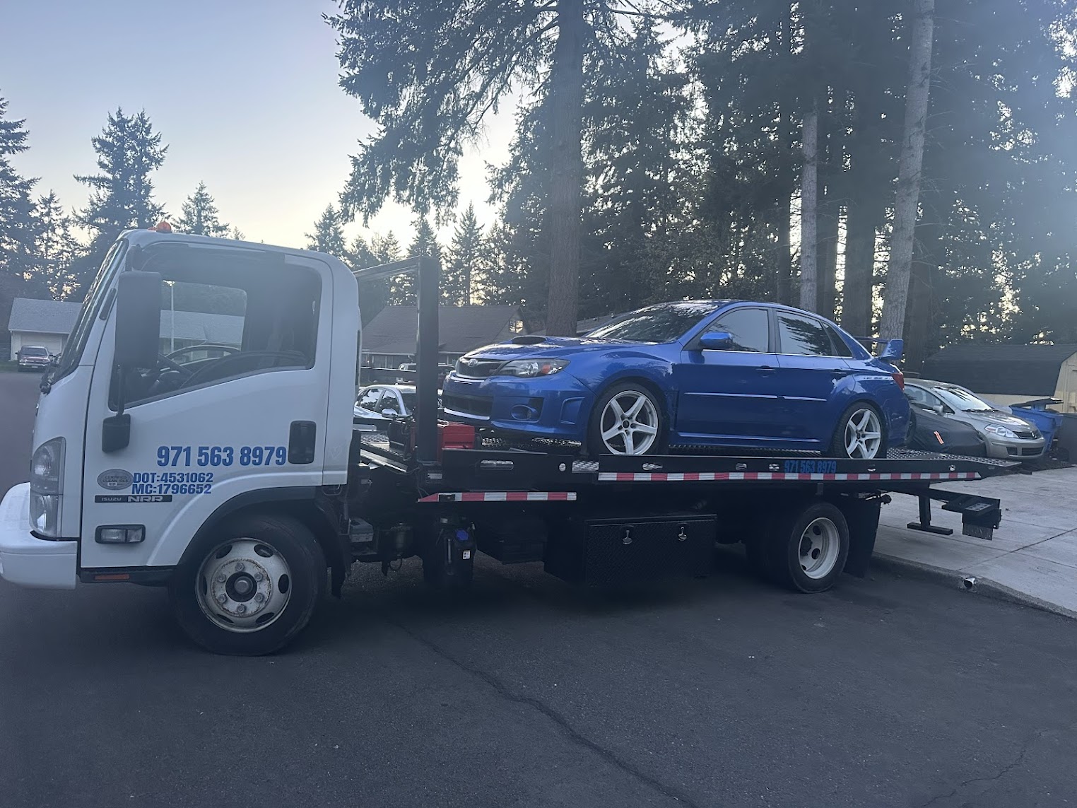 MRPL Towing assistance team on a job